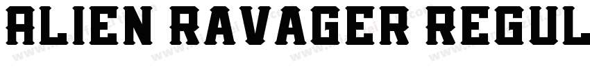 Alien Ravager Regul字体转换
